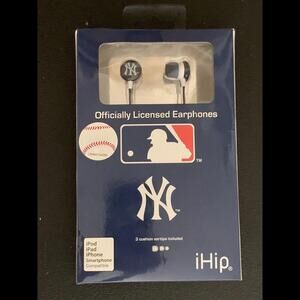 SOUVENIR NEW YORK YANKEES BASEBALL MLB IPOD IPAD EARPHONES NEW in BOX